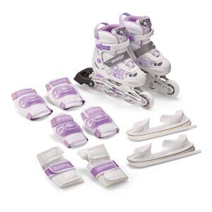 Ultra Wheels Switchers Ice Skates inline skates roller skates with Pad Set